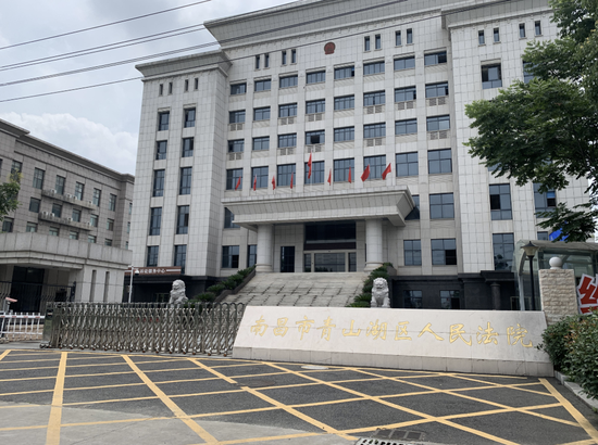 庭审在南昌市青山湖区人民法院进行。新京报记者 李阳 摄