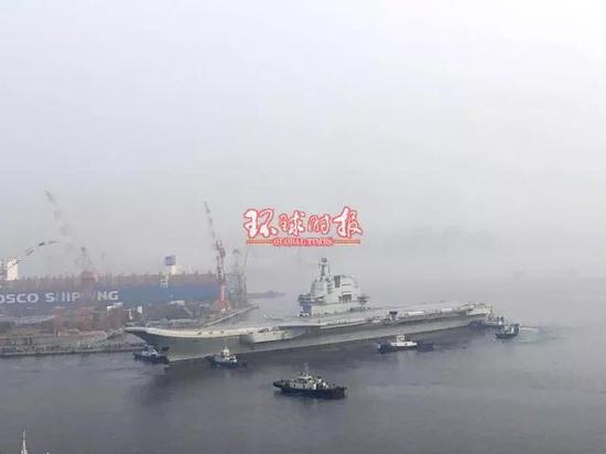 喜讯 中国首艘国产航母今早出港 喜讯 中国首艘国产航母今早出港