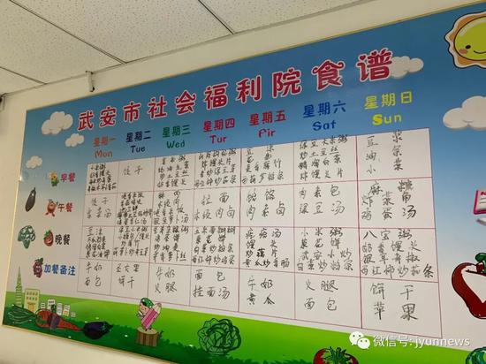 (武安市社会福利院一周食谱)