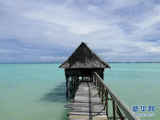 ▲资料图片:这是2019年3月14日拍摄的基里巴斯都城塔拉瓦海边景致。新华社发(中国驻斐济大使馆提供)