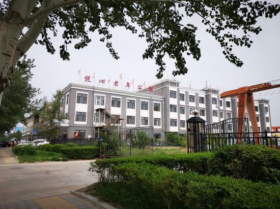 悦心养老公寓位于桥北物流园。 本文图片 澎湃新闻记者 谭君