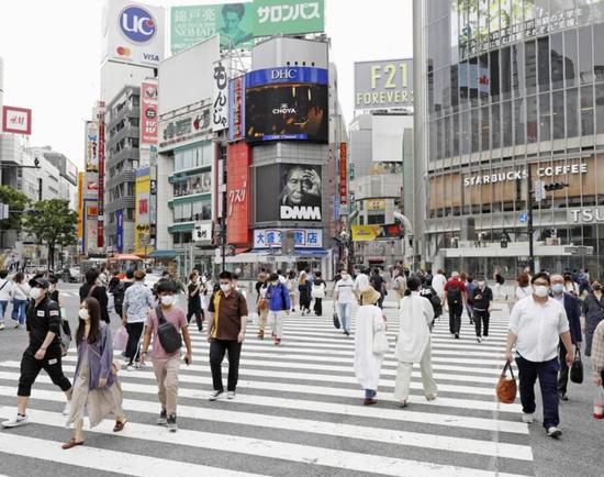  资料图：日本街头（时事通讯社）