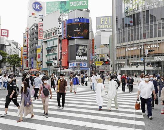 资料图:日本街头(时事通讯社)