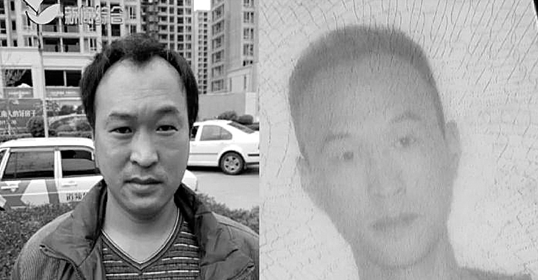 交警认为，章师傅现在的样子(左)与身份证上的照片相差很大。
