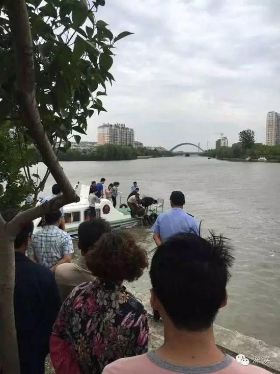 张际勇尸体被打捞现场