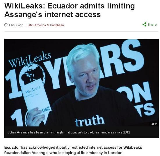 BBC英国广播公司网站的相关报道截图