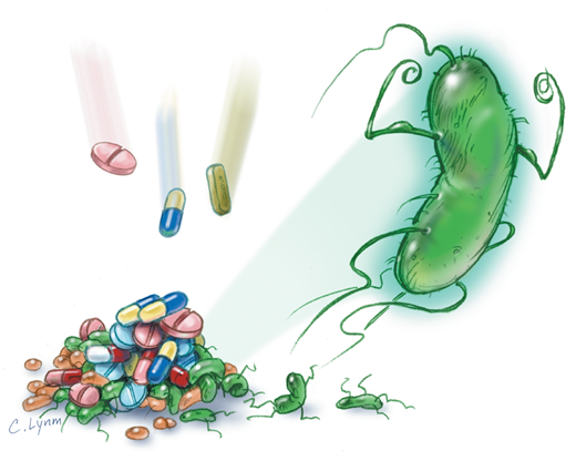 所谓超级细菌，超级在它对很多抗生素均无效，而不是致病能力非凡。图片来源：jamanetwork.com