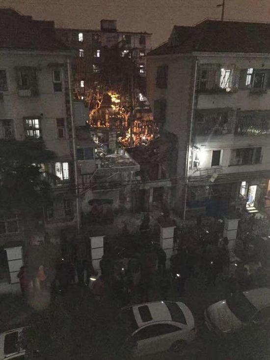 救援现场。
