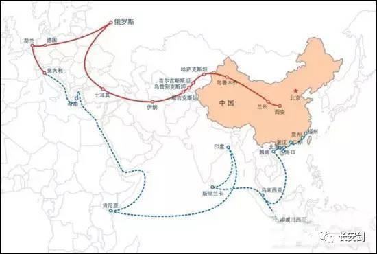 （图：“一带一路”，经济全球化的“中国方案”。）