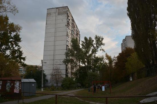  位于乌克兰基辅的“勃列日涅夫大楼”，现在仍然是普通民居