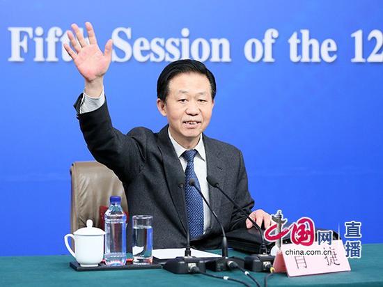 财政部部长肖捷（中国网&nbsp;高聪摄）&nbsp;