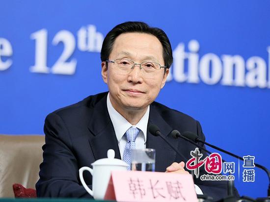 农业部部长韩长赋 (中国网 高聪 摄)