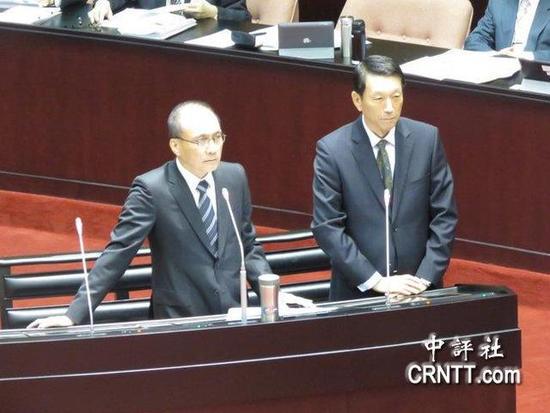 林全否认要将太平岛租给美军。(图片来源:香港中评社)