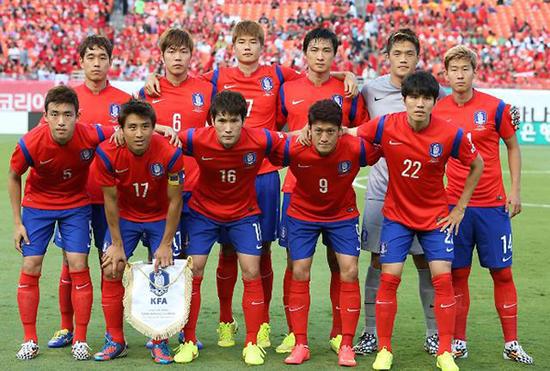韩国国家足球队（资料图）