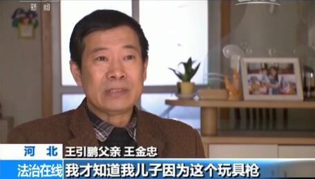 王金忠：我儿子从小就喜欢玩具枪，从小他就喜欢刀刀枪枪的，看到外观漂亮的，他就买了收藏。