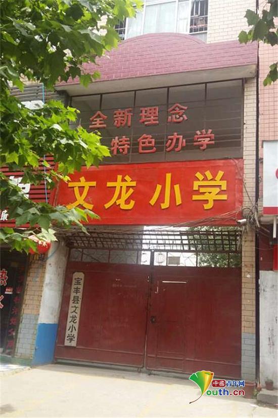 宝丰县文龙小学。中国青年网　孙妍文　摄