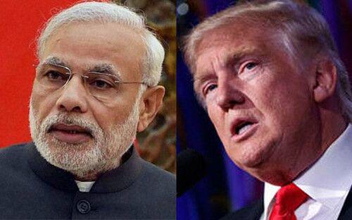 印度总理莫迪与美国总统特朗普