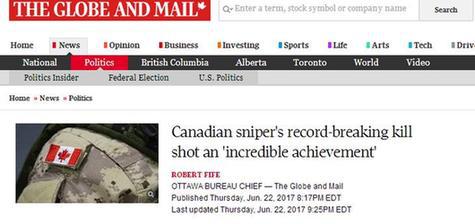 加拿大《环球邮报》报道截图 