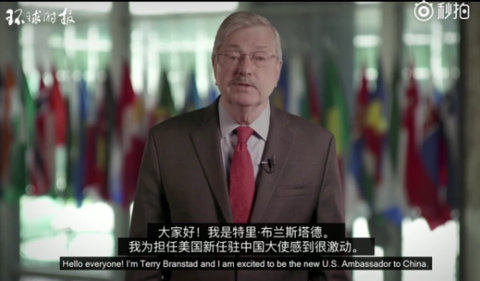1498455638932329.png 布兰斯塔德大使录制的视频截图