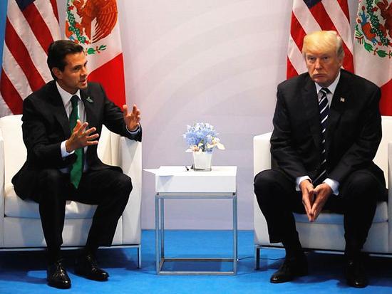 墨西哥总统与特朗普会晤 隔离墙费用成墨痛处|特朗普|墨西哥|隔离墙_新浪新闻