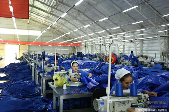 京和纺织加工厂（7月6日摄 图片来源：tuku.qianlong.com）。千龙网记者 许珠珠摄