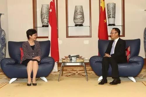 中国驻新加坡大使陈晓东与林郑月娥会面