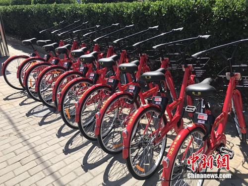 资料图：共享单车行业不断有新入局者，图为“小红车”。中新网 吴涛 摄