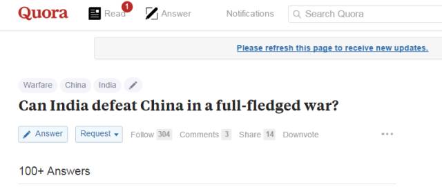 ▲印度能否在与中国的全面战争中取胜？