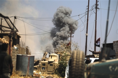 当地时间8月29日，伊拉克政府军继续对“伊斯兰国”极端组织进行清剿。图/视觉中国