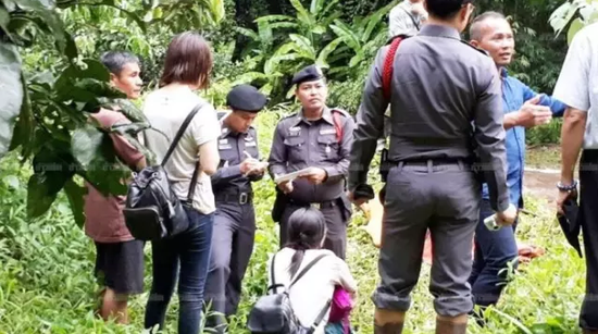 警方搜寻现场(图片来源:泰媒)