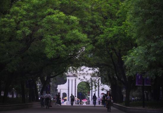 资料图:清华大学校园。 新华社记者 罗晓光 摄