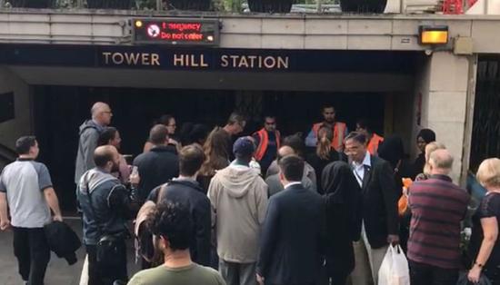 Tower Hill地铁站。（图片来源：twitter）