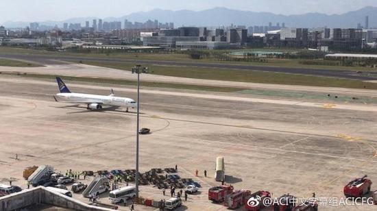 阿斯塔纳航空飞机故障盘旋空中 现已经安全着陆