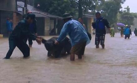 越南遭洪水和泥石流灾害 已致37人死亡40人失