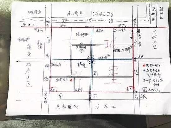  （图片来自于“北晚新视觉”，为谷建华老人亲自手绘）