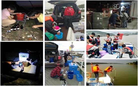 第三方采样公司职员和各地监测职员战胜难题全力推进采测分散同步监测事情