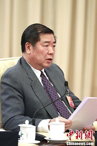 10月19日,中国共产党第十九次全国代表大会中央国家机关代表团讨论向中外记者开放。图为国家发改委主任何立峰参加讨论。 中新社记者 盛佳鹏 摄