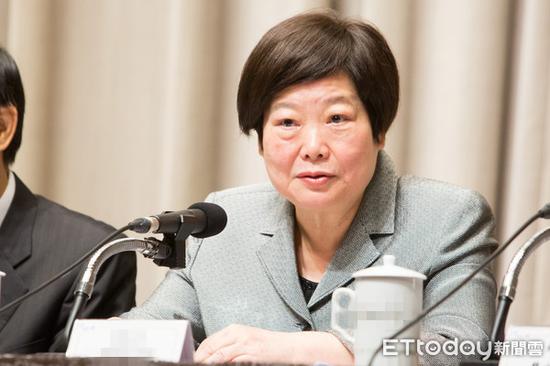 台当局“劳动部长”林美珠9日在记者会说明修正草案重点。(图片来源:台湾“东森新闻云”)