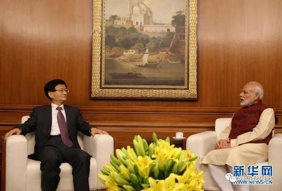 习近平主席特使孟建柱会见印度总理莫迪