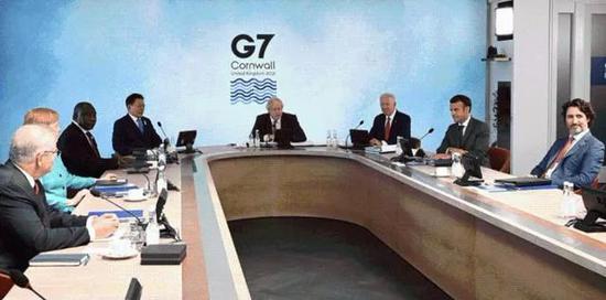多国领导人在康沃尔参加G7峰会