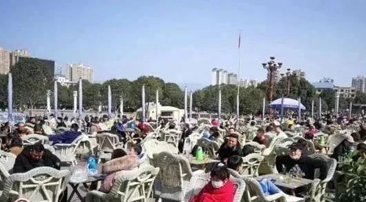 市民扎堆品茗
