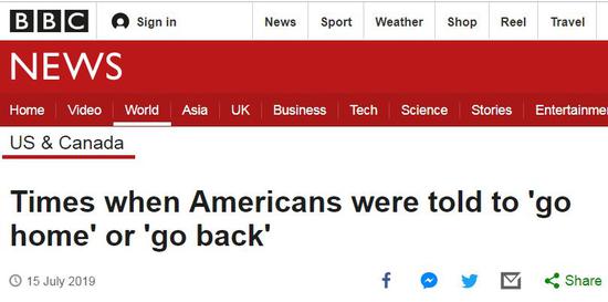 BBC:《那些年美国人被要求“哪儿来的回哪儿去”的故事》