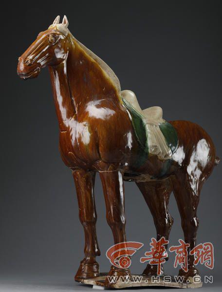 唐三彩鞍馬(一級文物)銅川市公安局6.18案件追繳文物。