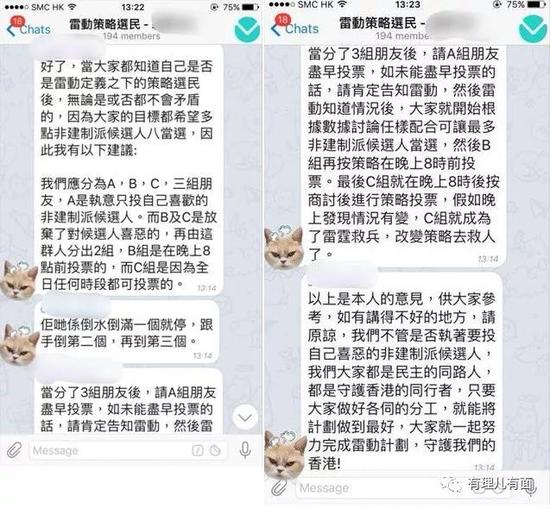 (指挥者“老猫”通过电报群部署任务)