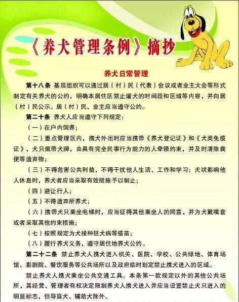 ▲北京市养犬管理规定