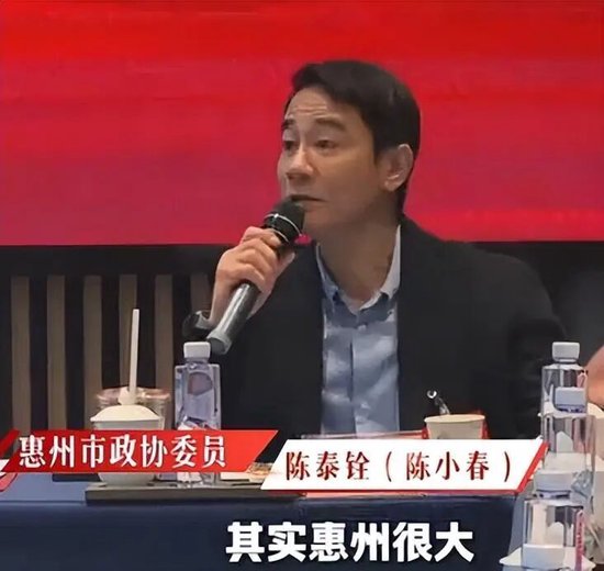 陈小春，以政协委员身份参会