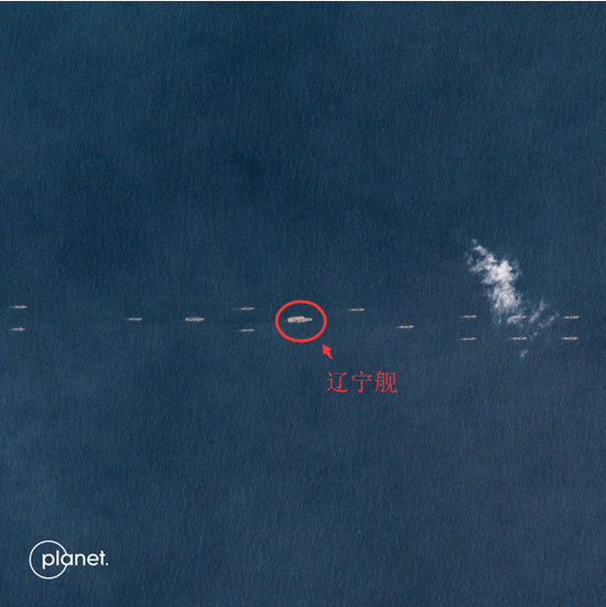 27日，“数十艘”海军军舰现身海南岛附近水域  图源：Planet Lab