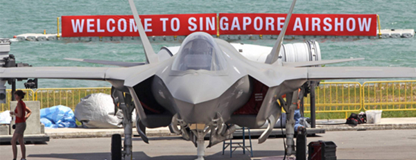 新加坡航展上展出的F-35 图自AINonline网站