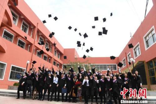 资料图:西北师范大学毕业典礼。 杨艳敏 摄 资料图 杨艳敏 摄