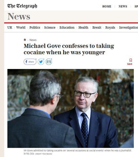 《每日電訊報》報道截圖